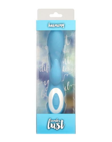 BMS Factory Harmony Wonder Lust - вибратор-кролик, 12.5х2.5 см (голубой)